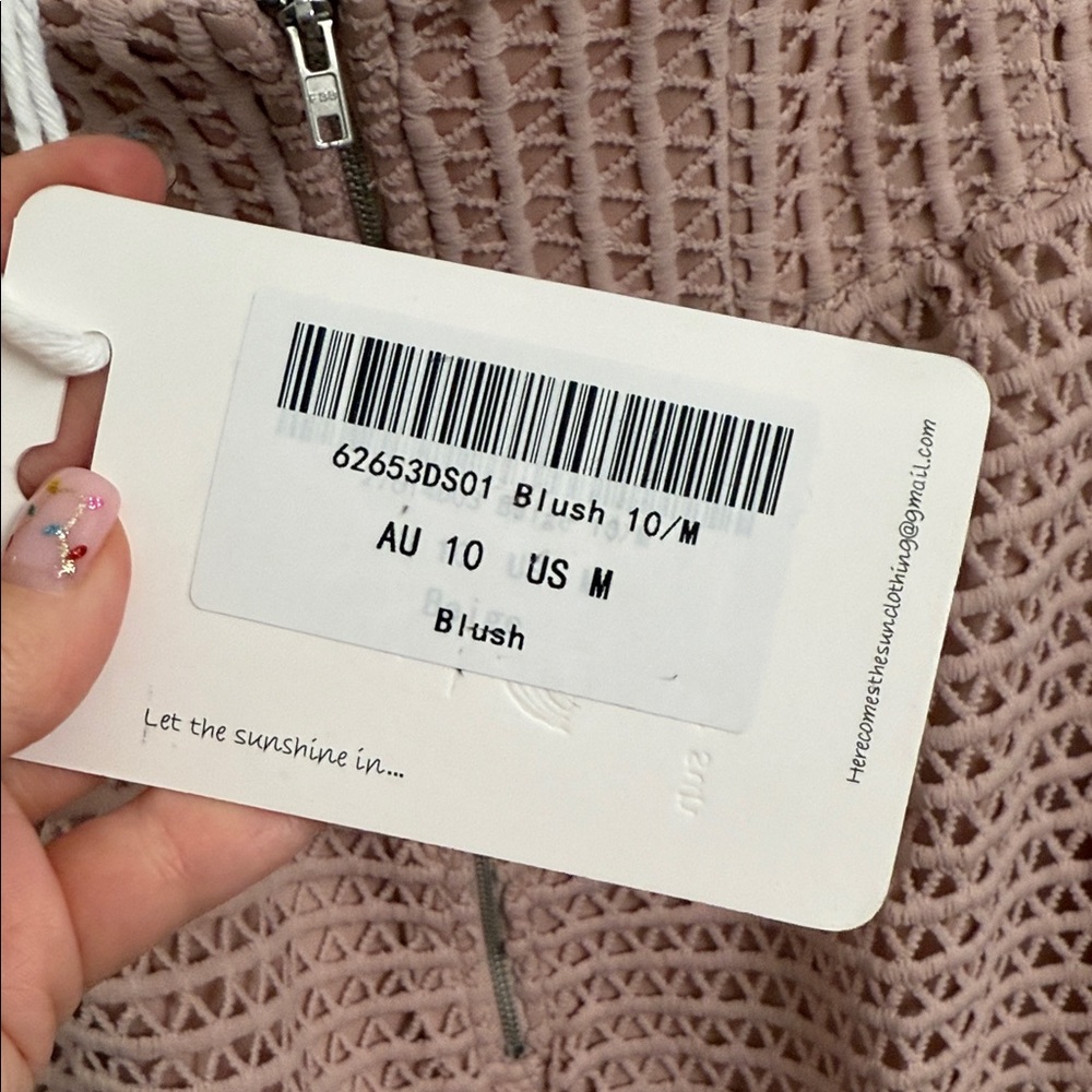 Crochet Blush Dress - Picture 3 of 4